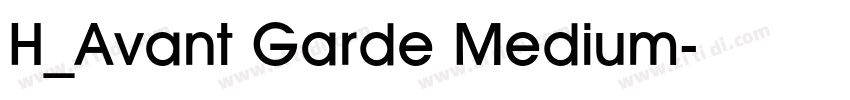 H_Avant Garde Medium字体转换